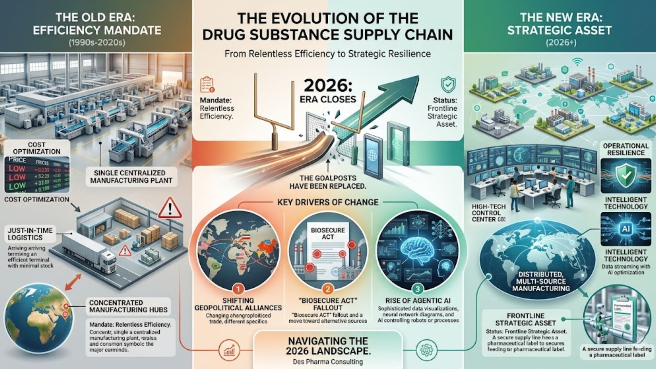 drug substance supply chain infographic